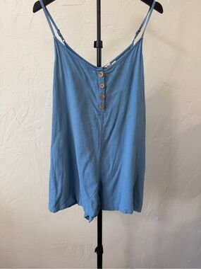 Roxy Blue Button-Front romper